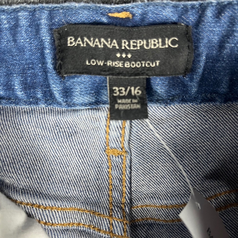 Banana Republic Low-Rise Bootcut Jeans Womens 33/16 Blue Denim 851843-00-1 NWT - Picture 6 of 13